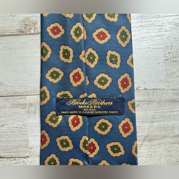 Brooks Brothers Other - Brooks Brothers Makers and Merchants Silk Blue Geometrical Men's Neck Tie